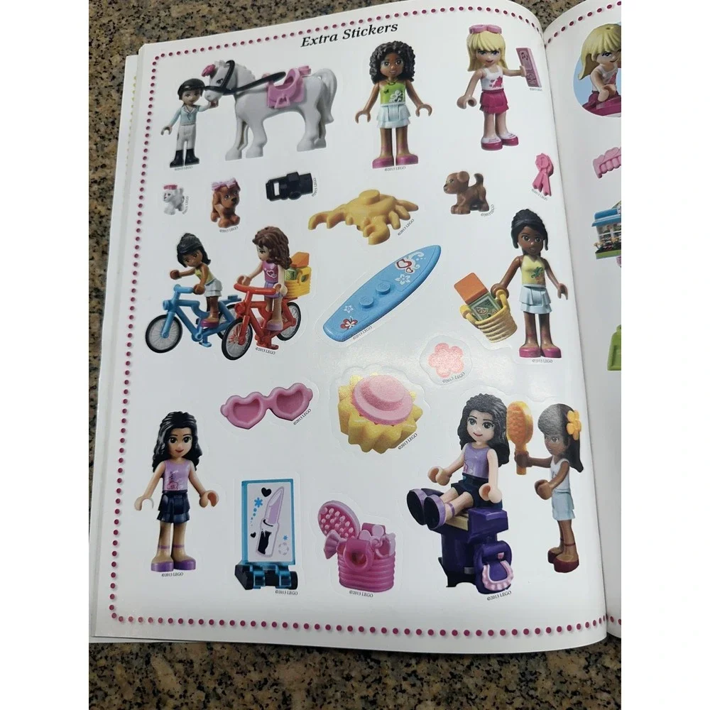 2013 LEGO Friends Activity Sticker Sheets Lot Of 18 Pages Unisex‎ Sticker Book